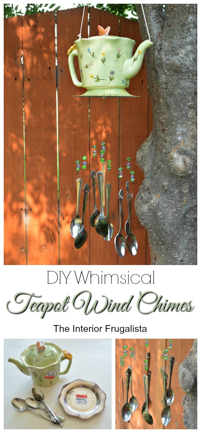 DIY Whimsical Teapot Wind Chimes The Interior Frugalista