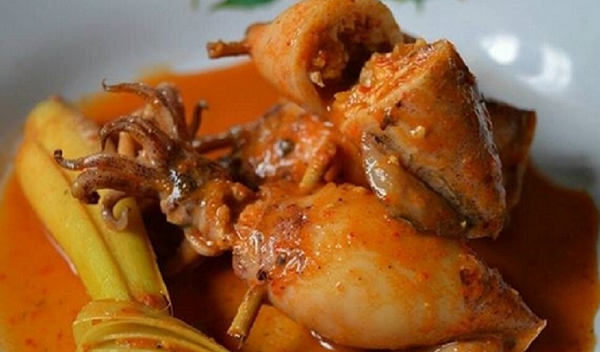 Masakan Gulai Sotong