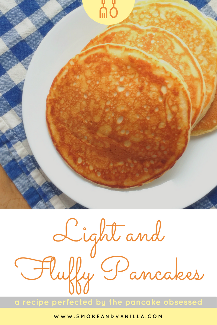 Smoke & Vanilla Light and Fluffy Pancakes