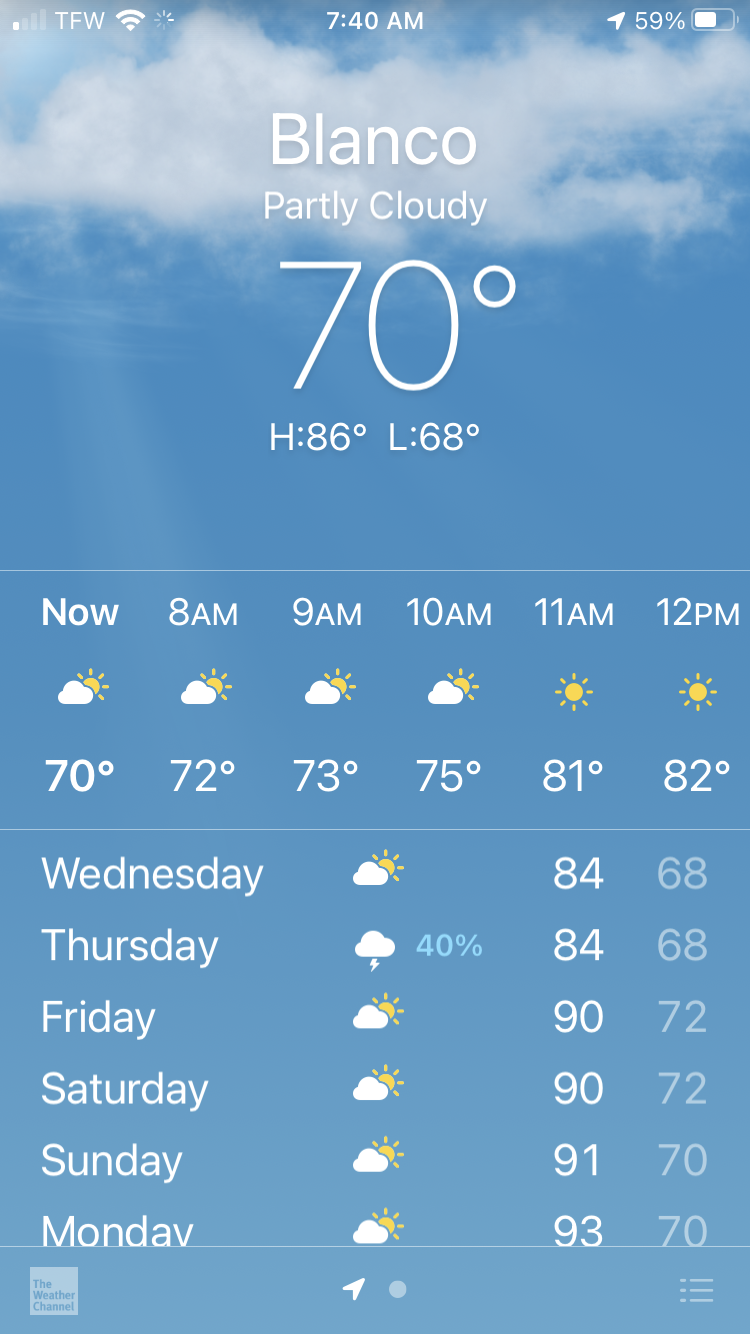 Window on a Texas Wildscape Amazing summer weather!