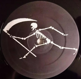 A rare Beasts picture disc with skeleton in the centre