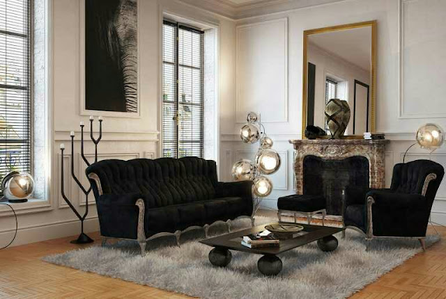 living room decorating ideas with black leather furniture