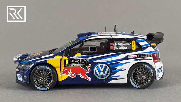 1:43 Spark Volkswagen Polo R WRC, Andreas Mikkelsen / Anders Jaeger, Rally Monte-Carlo 2016