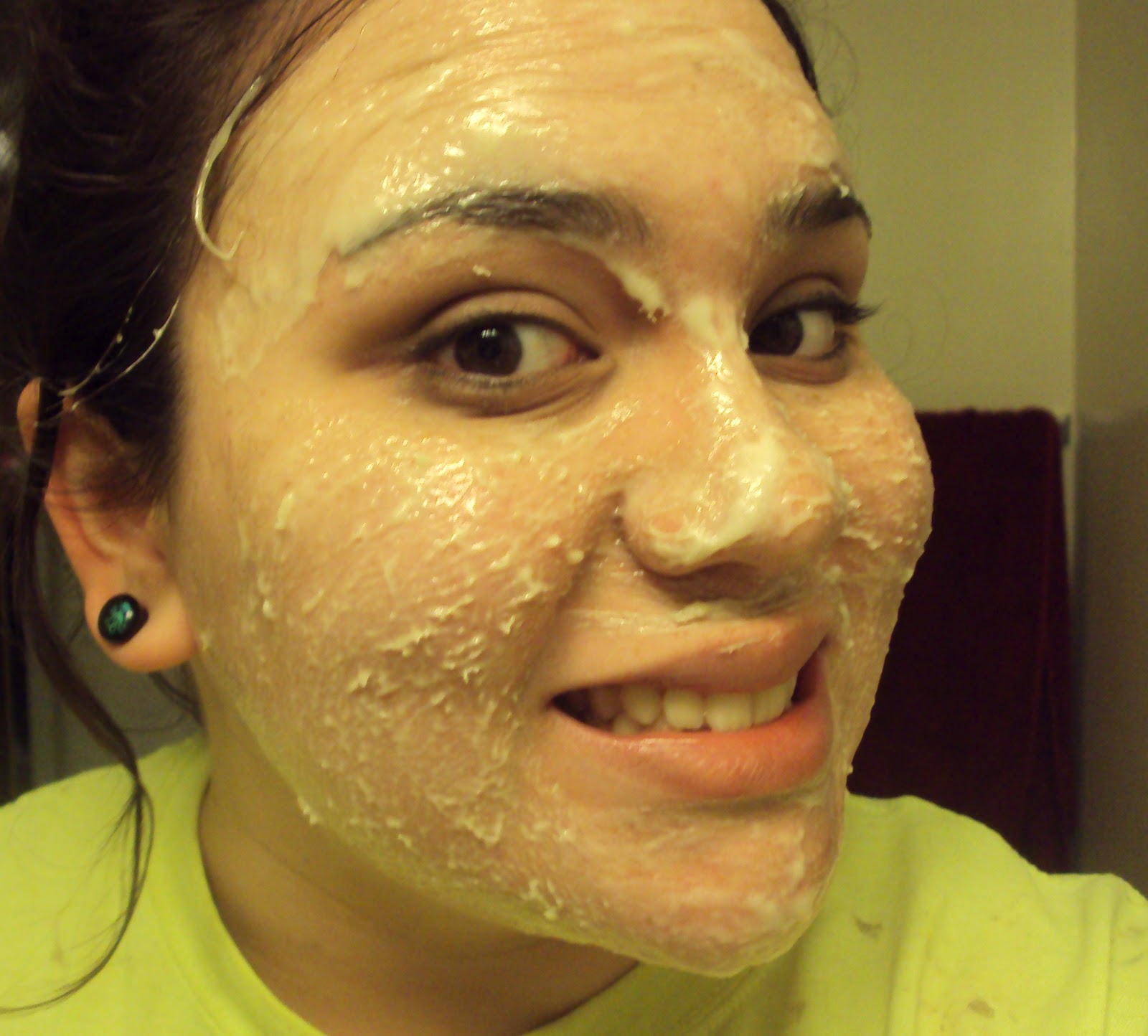 almost college life gelatin face mask.