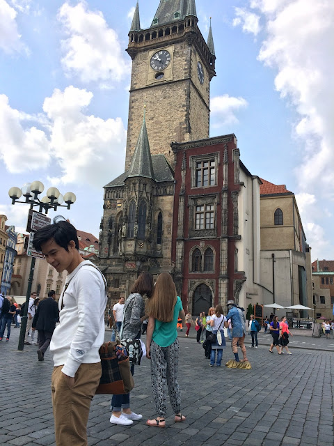 wisata, traveling, Prague, Czech Republic, Old Town Square,  Gothic Church of Our Lady before Týn