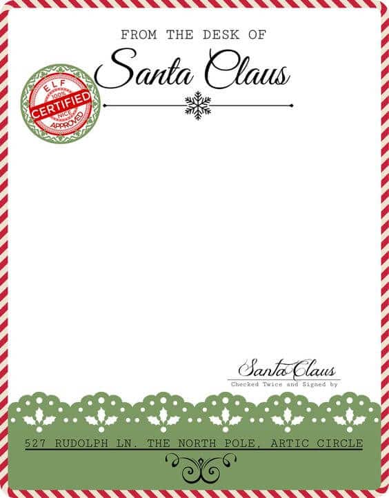 North Pole Letter Template Resume Letter North Pole Letter Template Resume Letter
