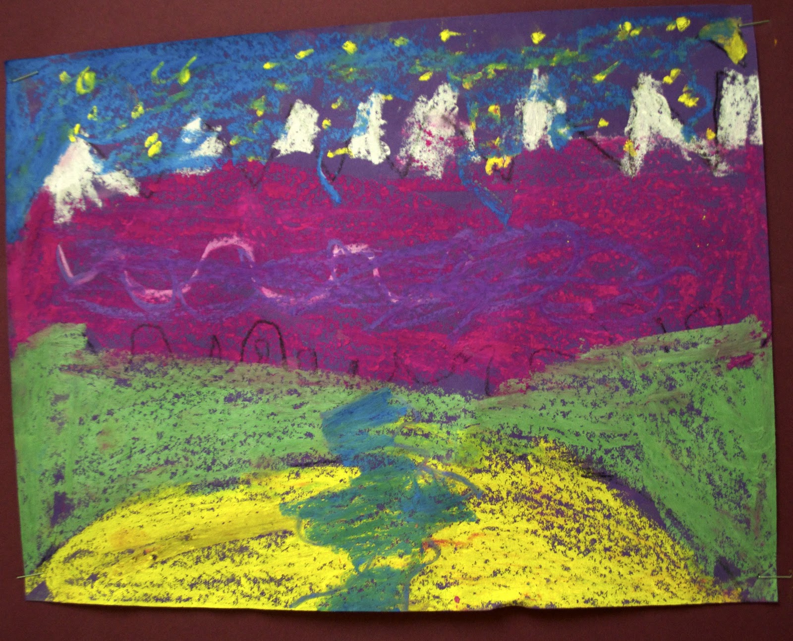 This Little Class of Mine Chalk Pastel Landscapes