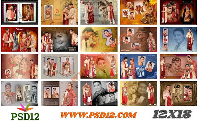 12x18 All Size Photo Album Big Big PSD Collection