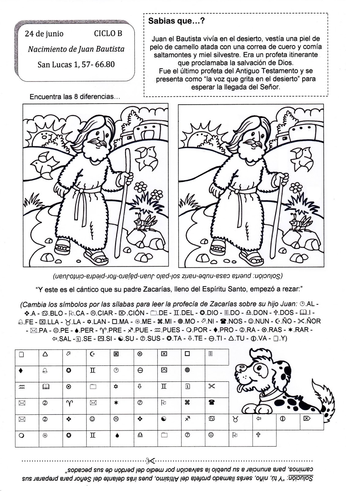 Resultado de imagen para recursos para la natividad de san juan bautista