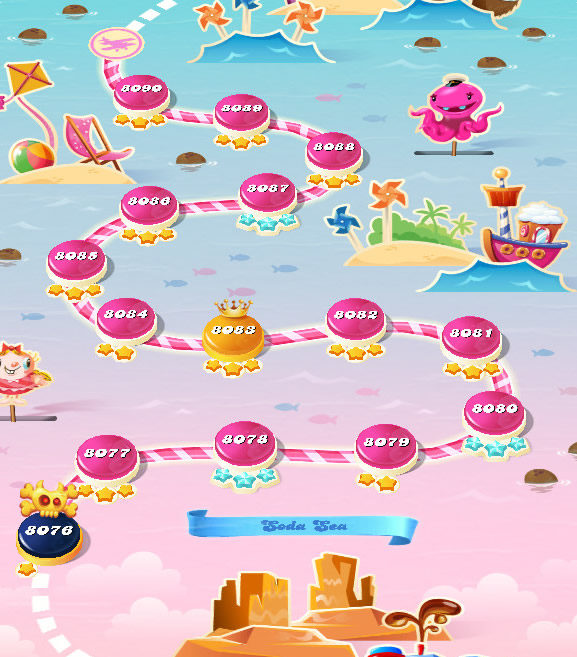 Candy Crush Saga level 8076-8090 Candy Crush Saga level 8076-8090