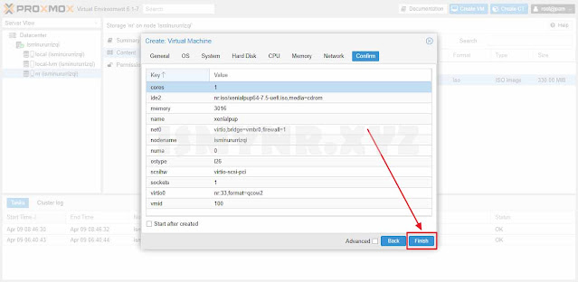 menambahkan guest os di proxmox