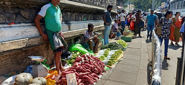 Street vendors hogging the walkway