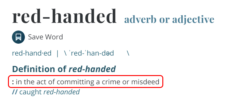 Arti Red-Handed