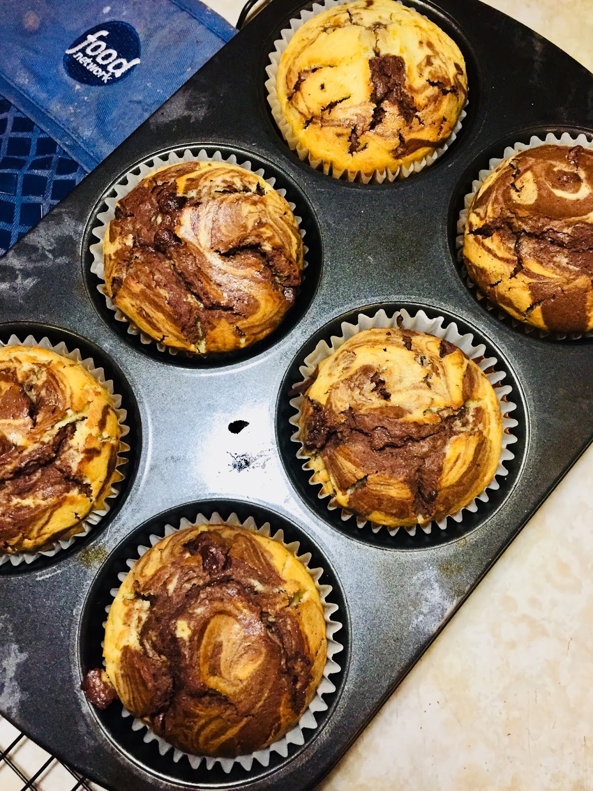 Marbled Chocolate Orange Muffins