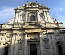 The church of Sant'Ignazio in Rome, where Pope  Gregory XV and his nephew are buried