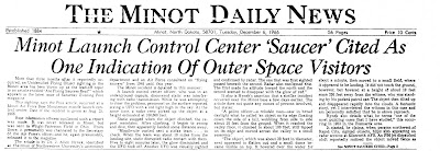 Minot Launch Control Center 'Saucer' Cited As Indication of Outer Space Visitors