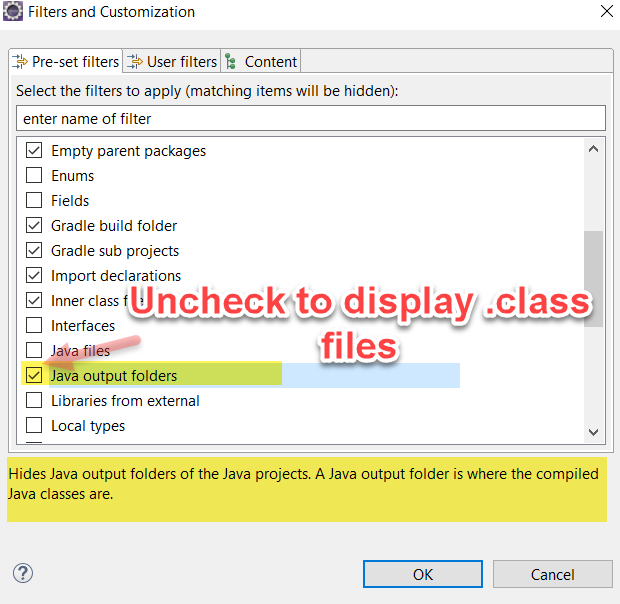 You Imagine We Build!! Eclipse does not display /target/classes folder