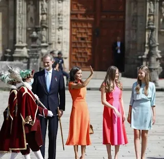 Spanish royal family attends the National offering of the Apostle