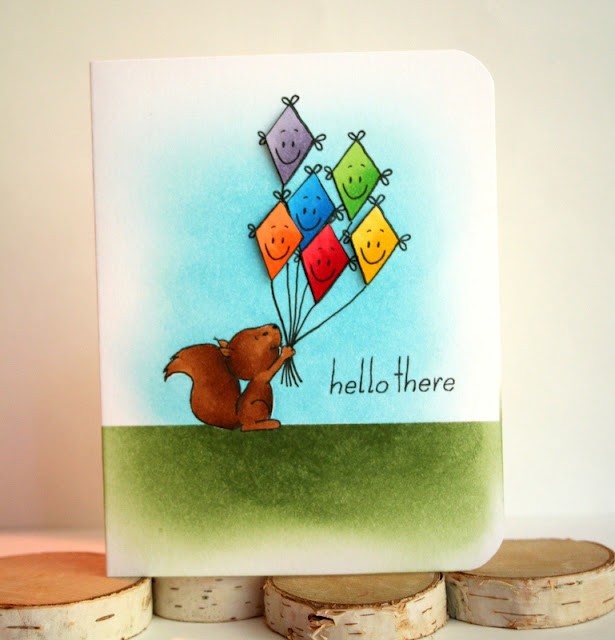 Rainbow Kite Card by Jess Crafts featuring Gerda Steiner Designs Happy Fall