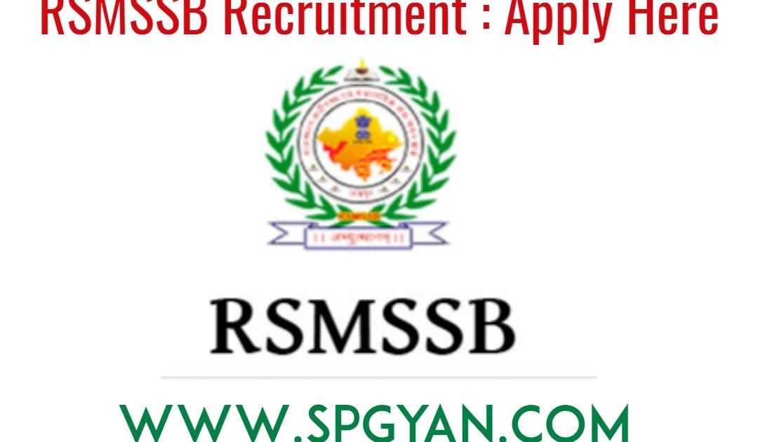 RSMSSB Recruitment 2021 Apply Online For 3896 Gram Vikas