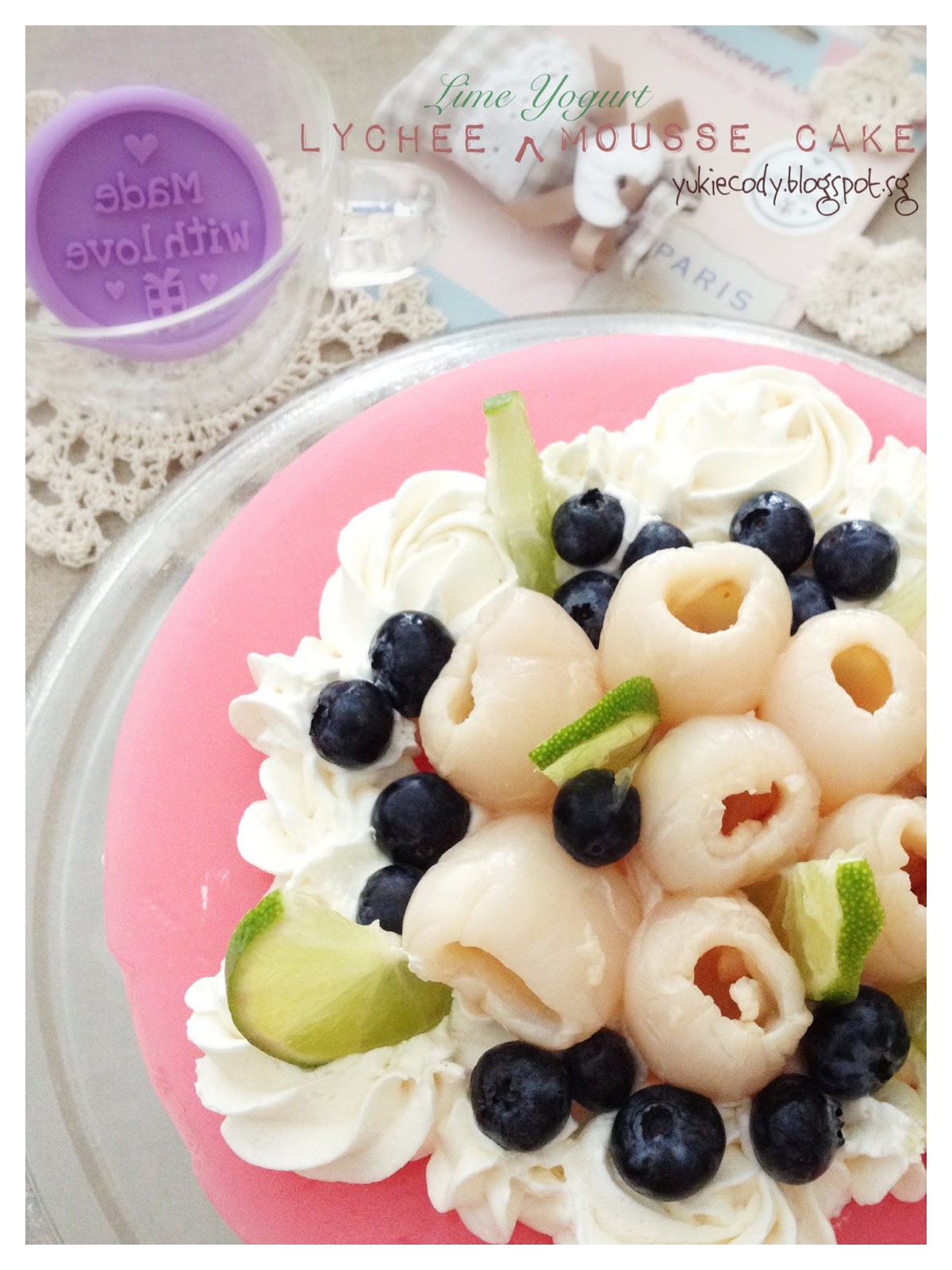 ♥♥♥ YukieCody ♥♥♥ Lychee Lime Yogurt Mousse Cake