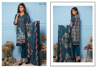 Original lawn Pakistani Suits | Z.S textile Rang reza lawn vol 3