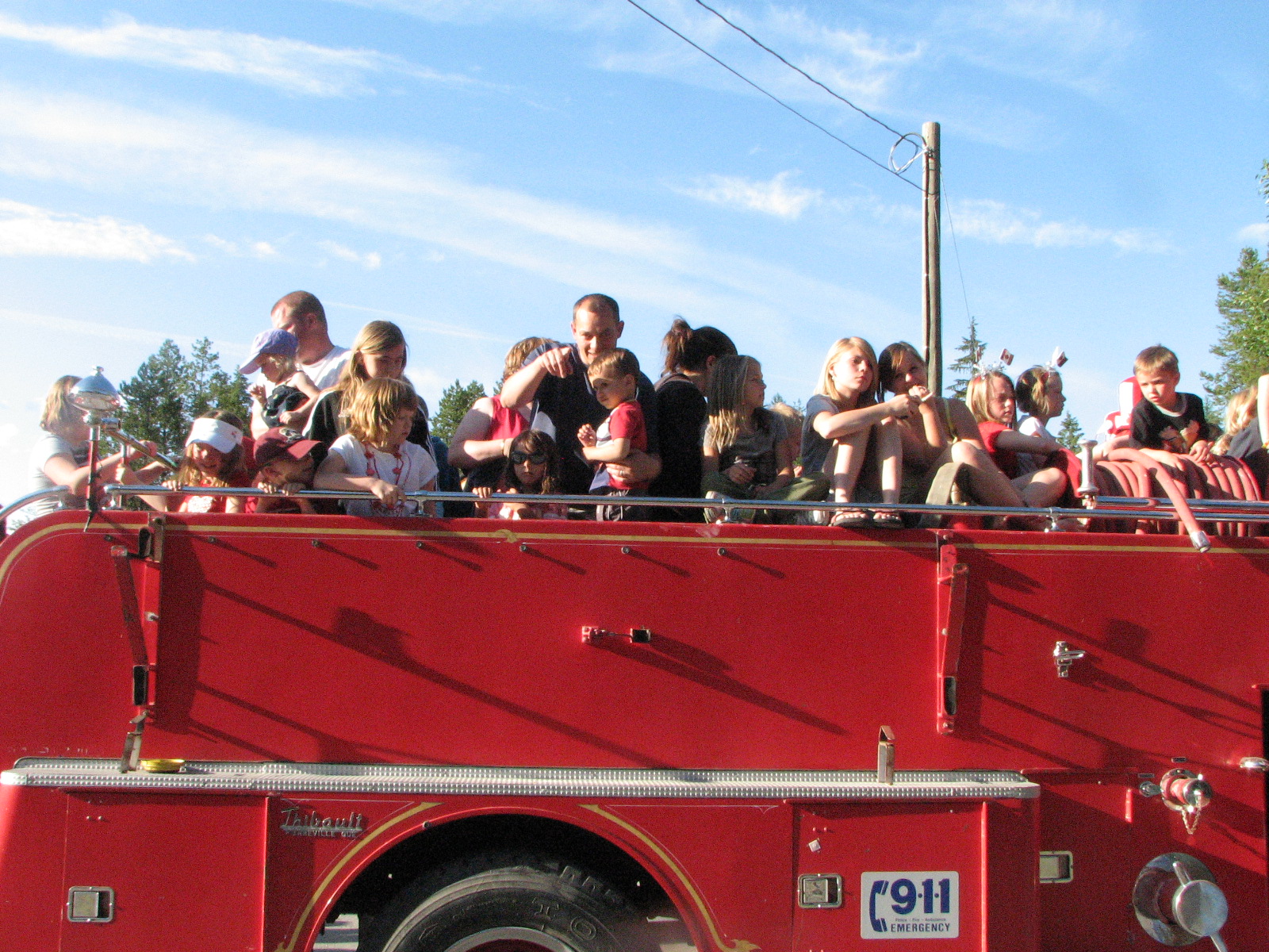 The Hill Family Saga....: Fire Truck Rides