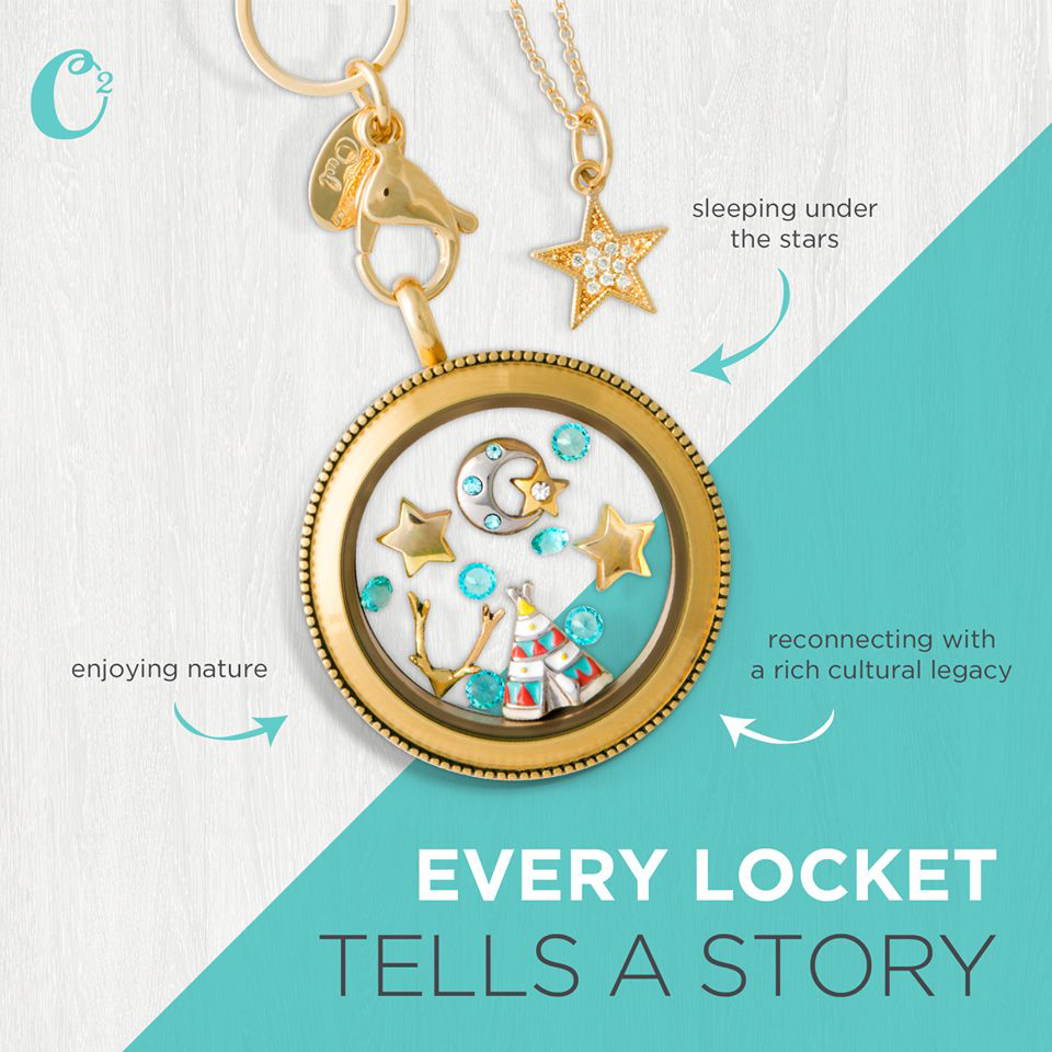 Under the Stars Origami Owl Living Locket | Come create your own locket today at StoriedCharms.com