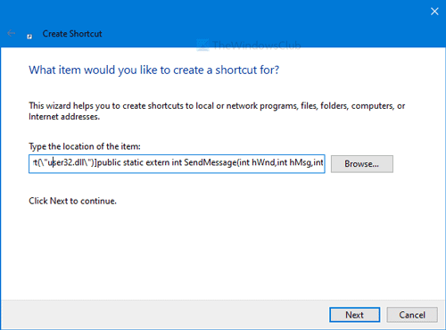 Как отключить монитор с помощью ярлыка в Windows 10
