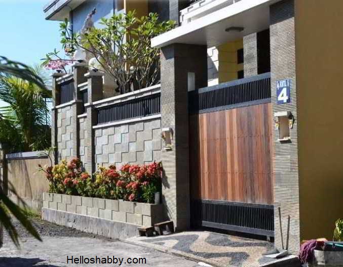 6 Inspirasi Pagar Tembok Batu Alam Depan Rumah yang Terlihat Kokoh