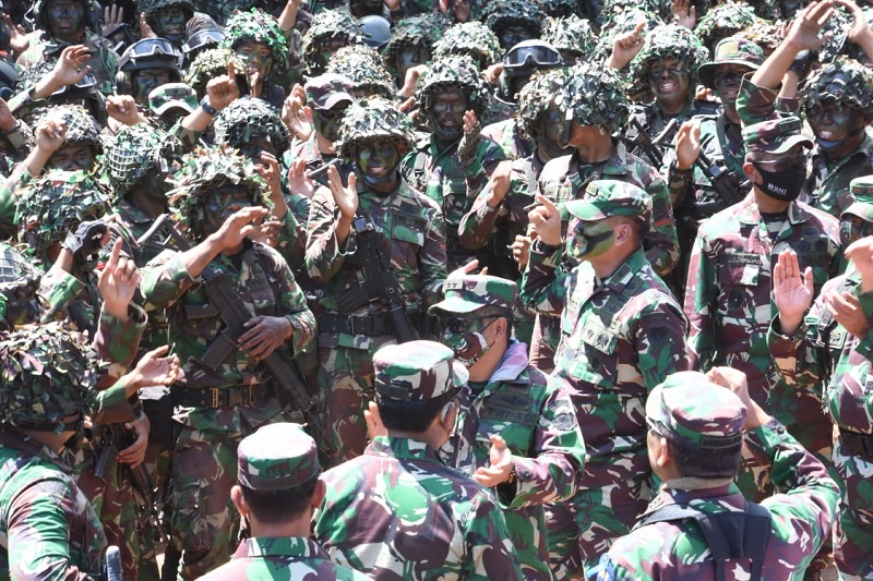Puncak Latihan Taktis YTP Yonif R 301/PKS di Puslatpur Baturaja