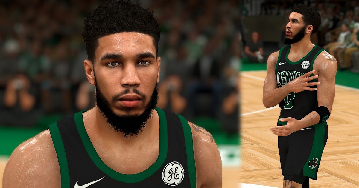 NBA 2K21 Jayson Tatum Cyberface and Body Model V3