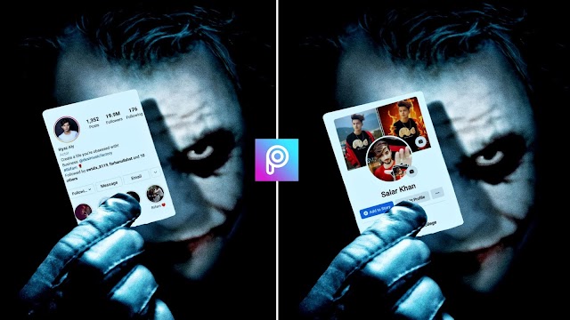 Picsart - Joker Facebook And Instagram Profile Photo Editing - Picsart Photo Editing | #Facebook