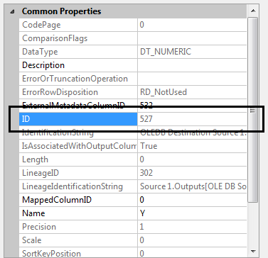 Developer Points: SSIS - Error Code and Error Column