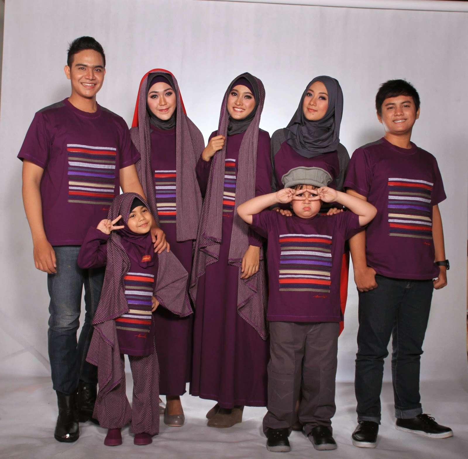  Model Baju Muslim Keluarga Elegan Terbaru Foto Dan 