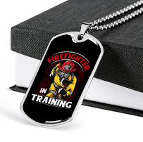Firefighter In Training Necklace Stainless Steel