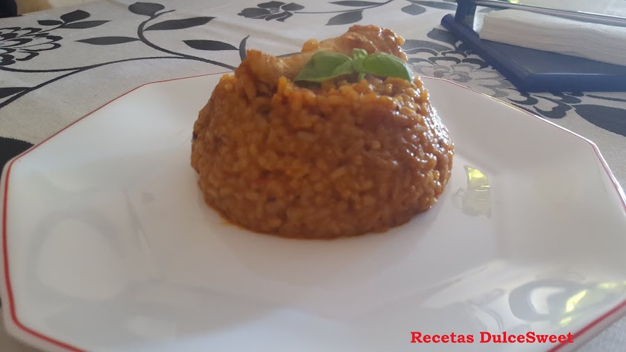 Receta paella con pollo