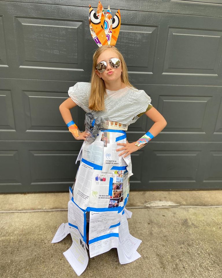 Crafty Texas Girls Recycled Fashion Earth Day Hats & Dresses