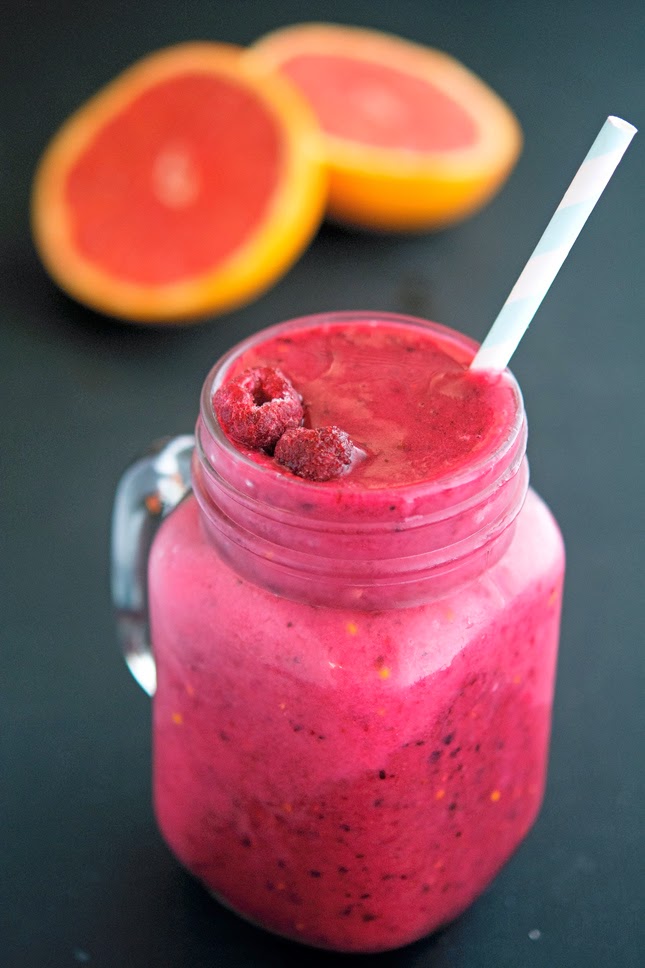 The Iron You RaspberryGrapefruit Smoothie