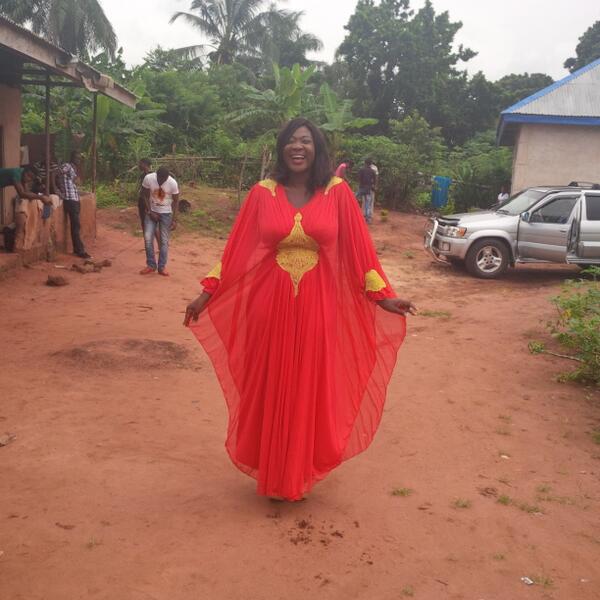 mercy johnson on movie set