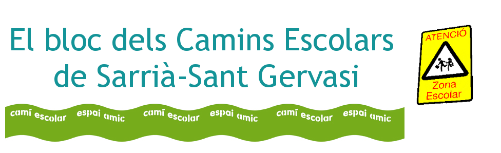 El bloc dels Camins Escolars del Districte de Sarrià-Sant Gervasi