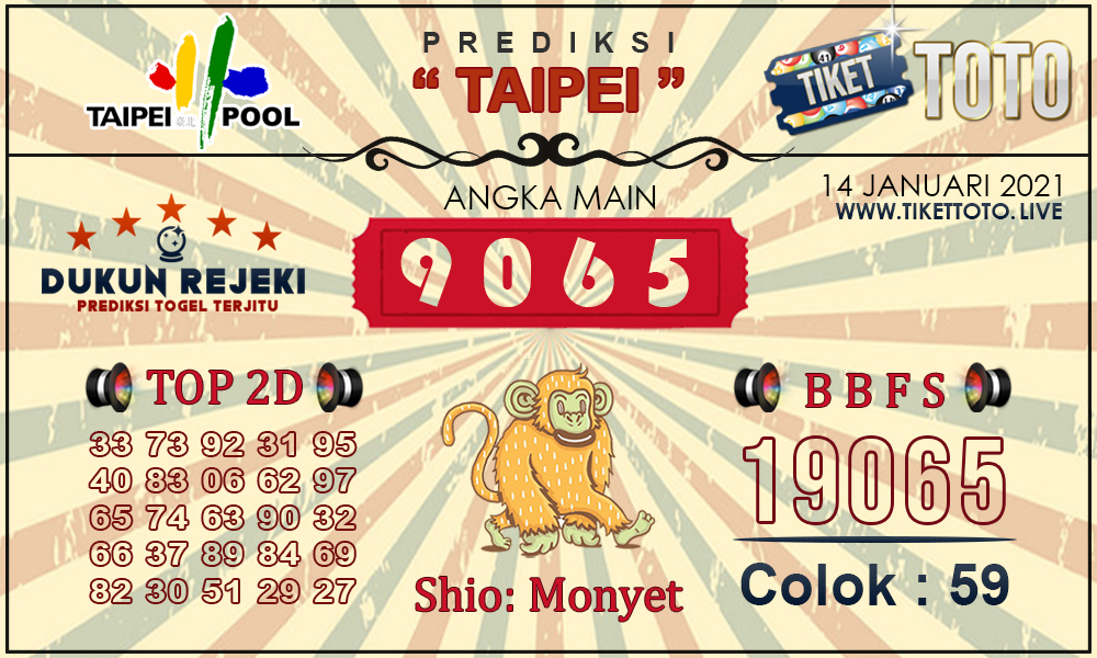 Prediksi Togel TAIPEI TIKETTOTO 14 JANUARI 2021