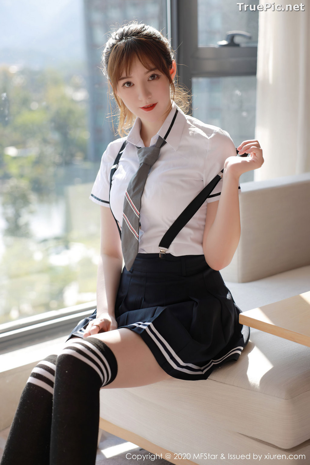 Image MFStar Vol.390 - Chinese Model - yoo优优 - Sexy Student Uniform - TruePic.net - Picture-36
