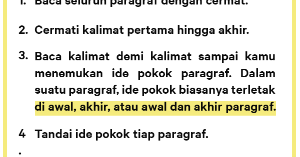 Sekolah Dasar Negeri Ngroto Menemukan Ide Pokok Dalam Paragraf