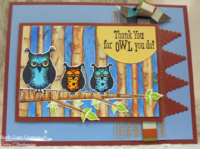 North Coast Creations Stamp set: Who Loves You?, North Coast Creations Custom Dies: Owl Family, Our Daily Bread Designs Custom Dies: Pennant Row