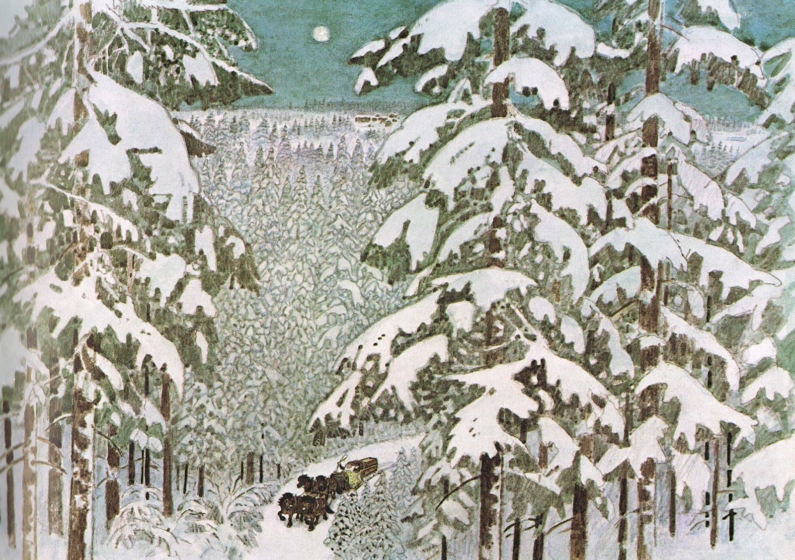 children's book illustrations Viktor Rydberg, Rydberg, The Christmas