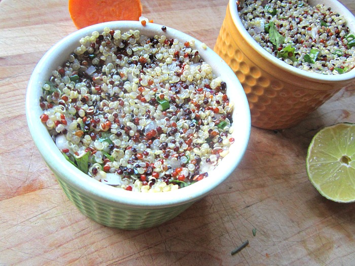 Sweet Potato, Avocado & Quinoa Timbales