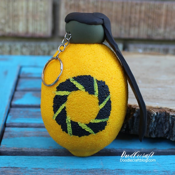 Make a combustible lemon grenade from the Portal 1 and 2 video games, perfect for a Portal themed Birthday Party. You monster.