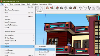 Export Sketch up 3D to autocad 2D