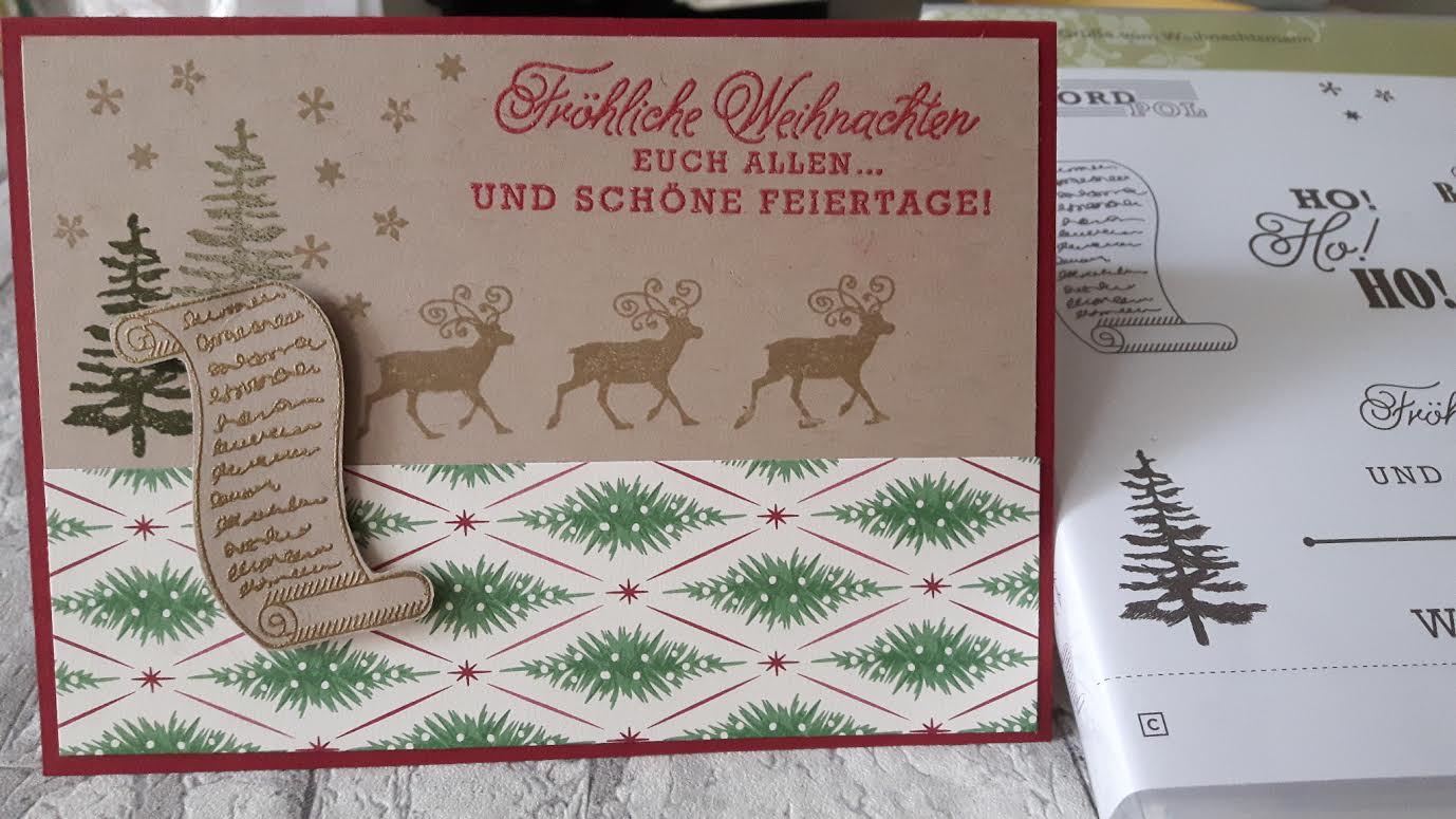 Stempel, Farben &amp; Spaß: Grüße vom Weihnachtsmann